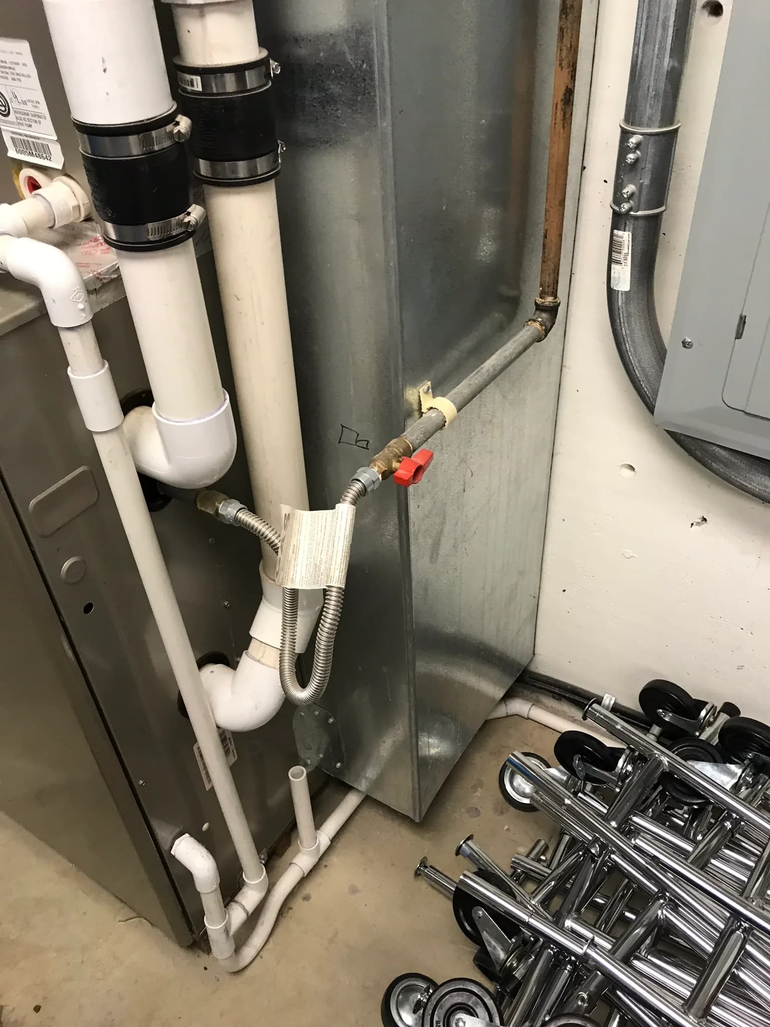 Gas and condensate piping installation under review